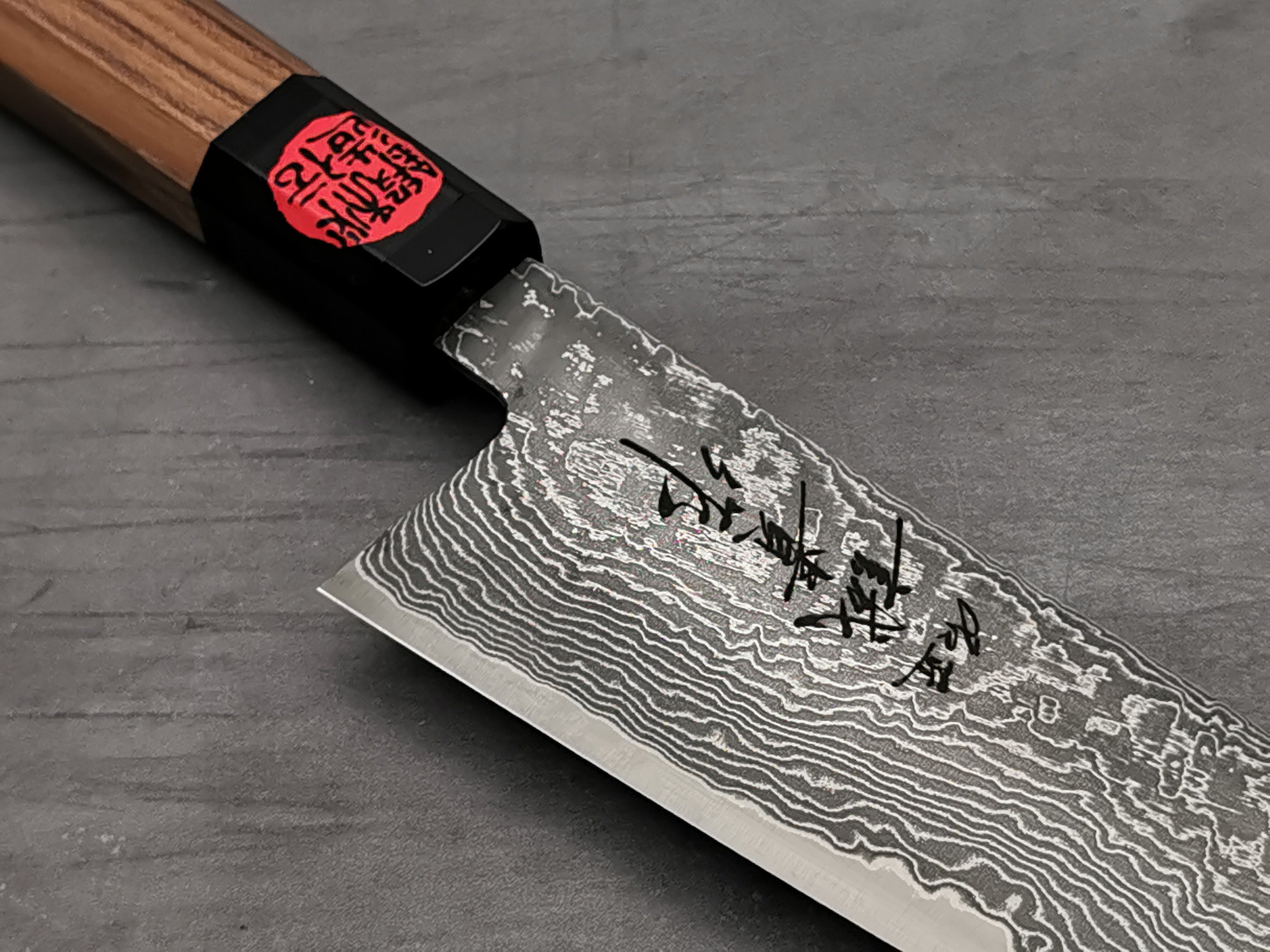 Shigeki Tanaka R2 Damascus Gyuto 210mm – Cutting Edge Knives