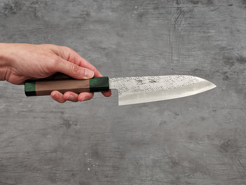 Seisuke Hamono Super Blue Tsuchime Santoku