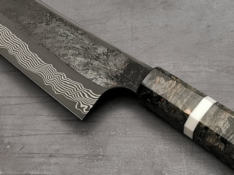 Nigara Hamono Silver 3 Damascus Kiritsuke Gyuto 210mm