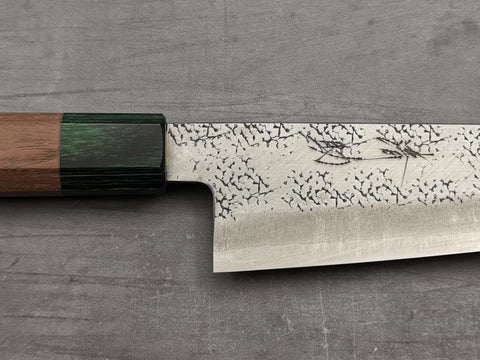 Seisuke Hamono Super Blue Tsuchime Santoku