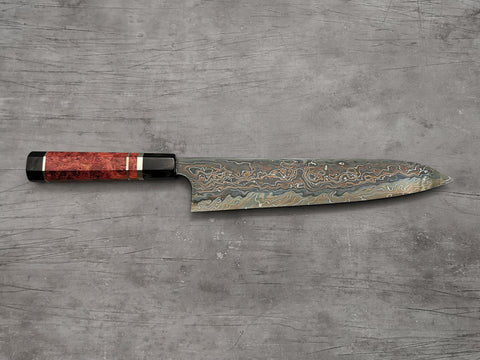 Nigara Hamono Kagetora Blue + White #2 Damascus Gyuto 270mm