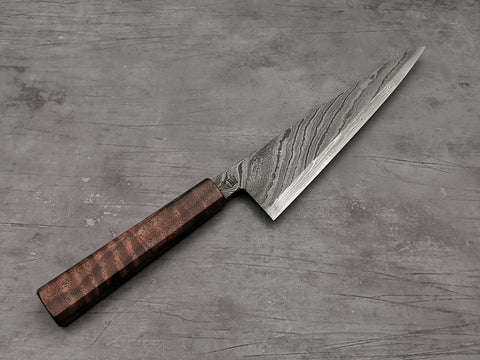 Simon Maillet 135Cr3 Twisted Suminagashi Gyuto 220mm