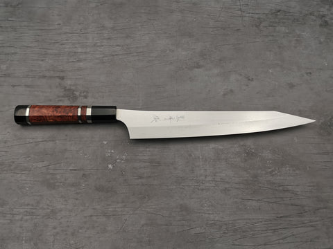 Yu Kurosaki Gekko XEOS Sujihiki 270mm with bubinga burl handle