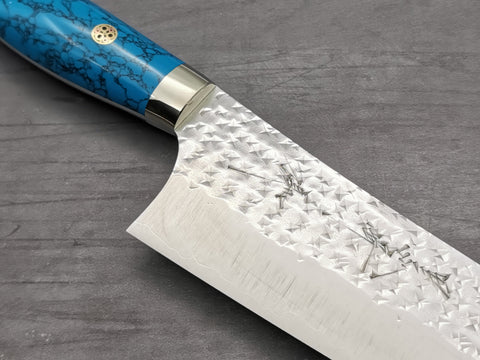 Yu Kurosaki Senko Gyuto 210mm with turquoise handle