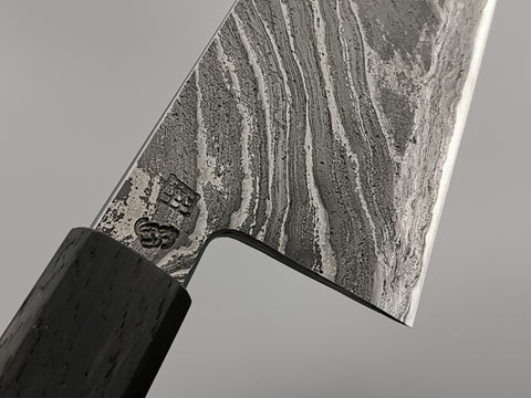 Simon Maillet 135Cr3 Twisted Suminagashi Gyuto 240mm