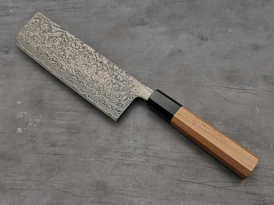 Shiro Kamo SG2 Damascus 180mm Nakiri