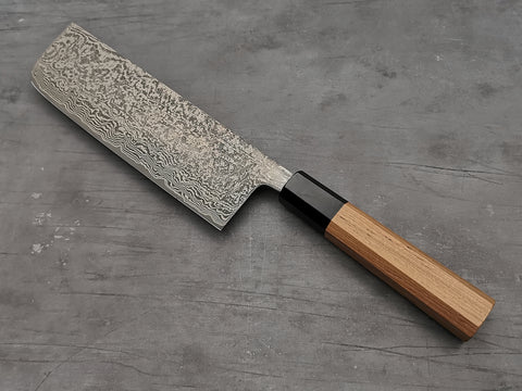 Shiro Kamo SG2 Damascus 180mm Nakiri