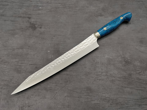 Yu Kurosaki Senko Sujihiki 240mm with turquoise handle