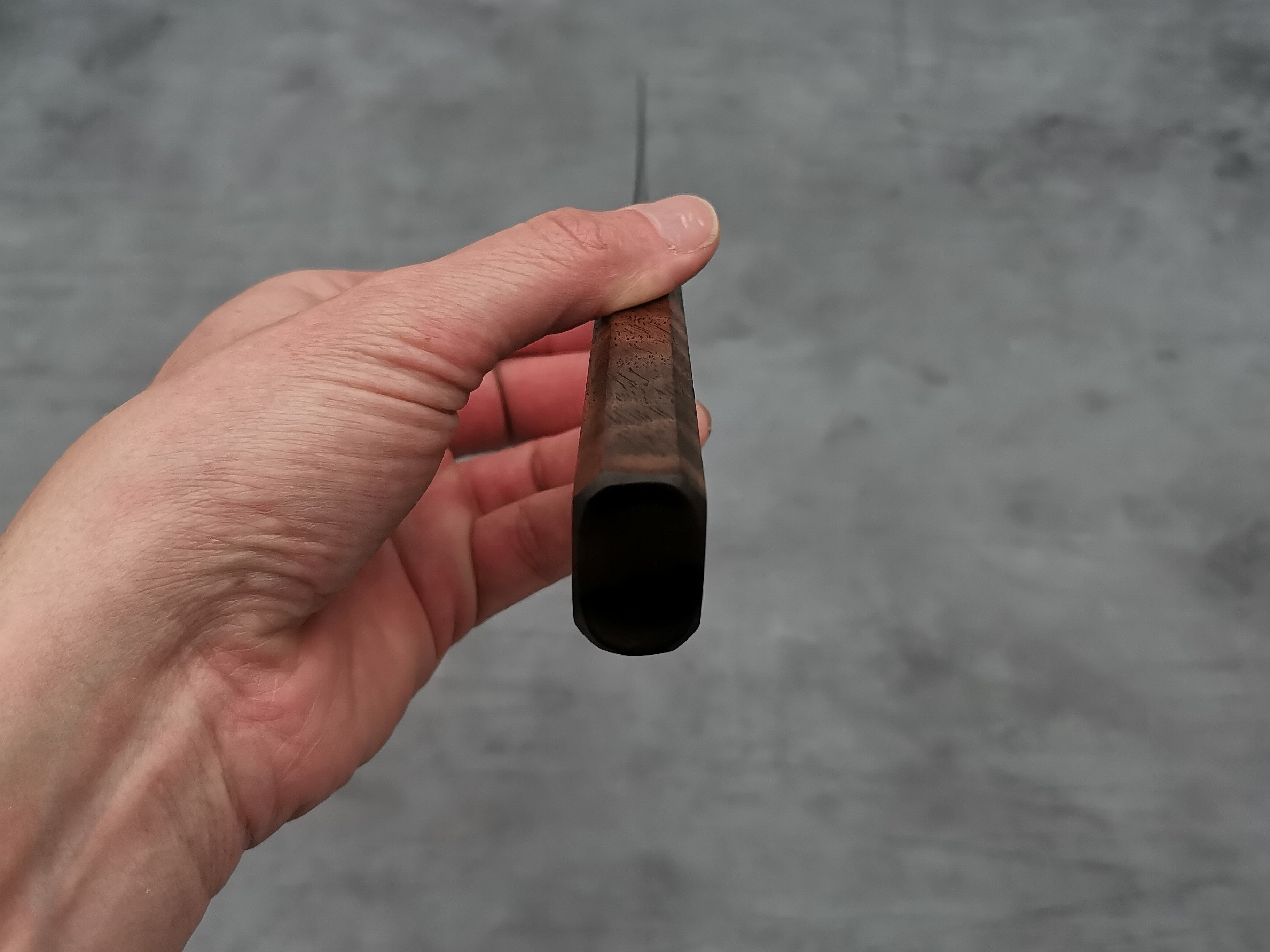 Simon Maillet 135Cr3 Twisted Suminagashi Gyuto 220mm
