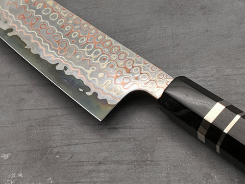 Nigara Hamono Rainbow Damascus Gyuto 240mm