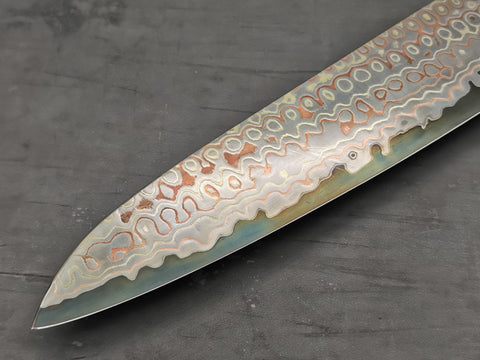 Nigara Hamono Rainbow Damascus Gyuto 240mm