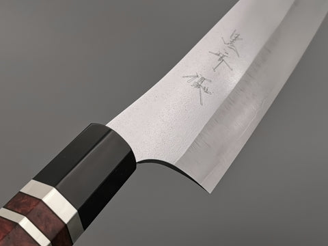 Yu Kurosaki Gekko XEOS Sujihiki 270mm with bubinga burl handle