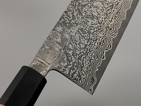 Shiro Kamo SG2 Damascus 180mm Nakiri