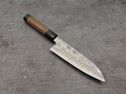 Seisuke Hamono Super Blue Tsuchime Santoku