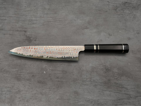 Nigara Hamono Rainbow Damascus Gyuto 240mm