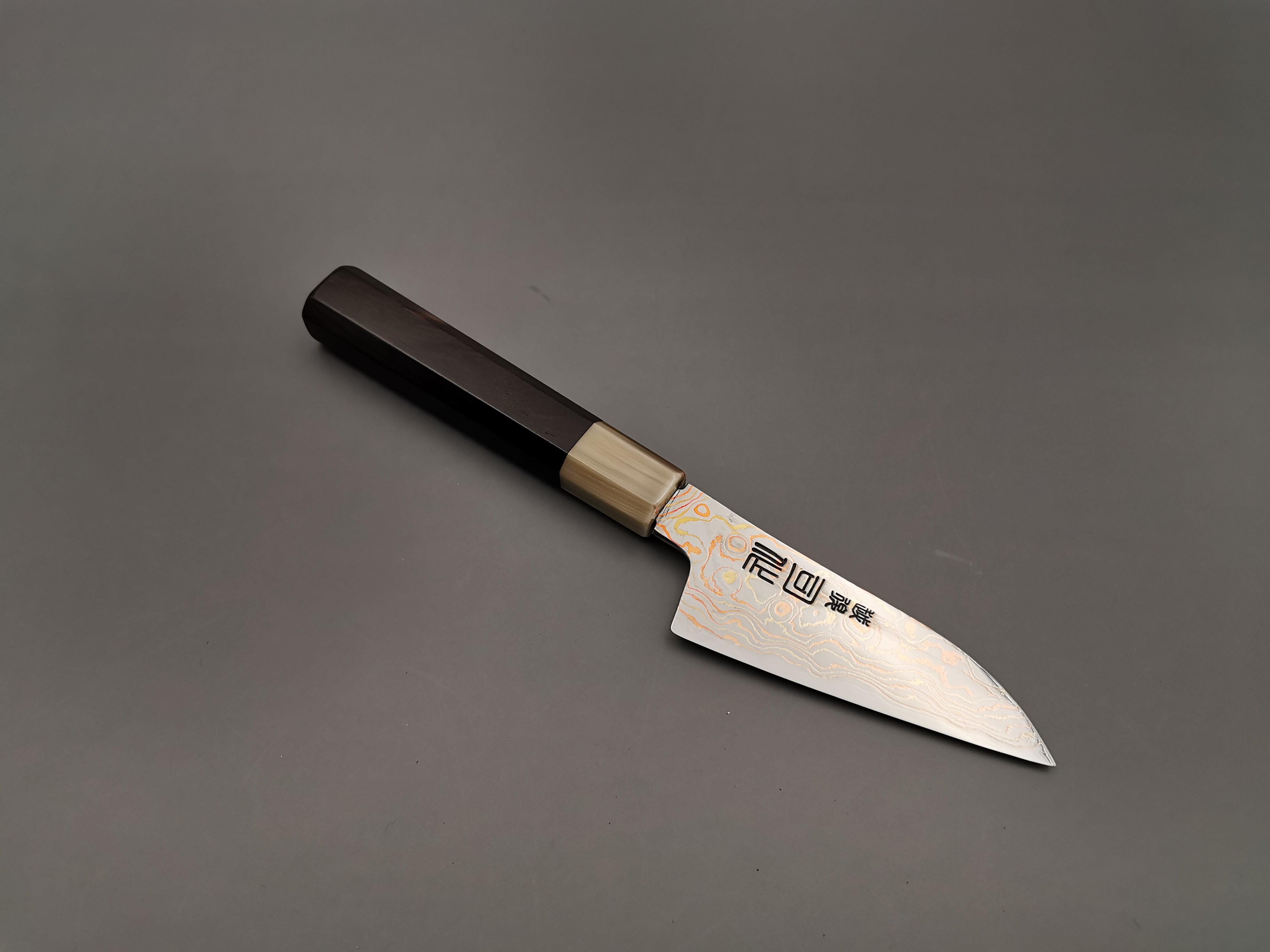 Tsukasa Hinoura Rainbow Damascus Petty 100mm