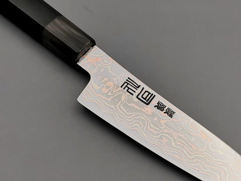 Tsukasa Hinoura Rainbow Damascus Petty 135mm