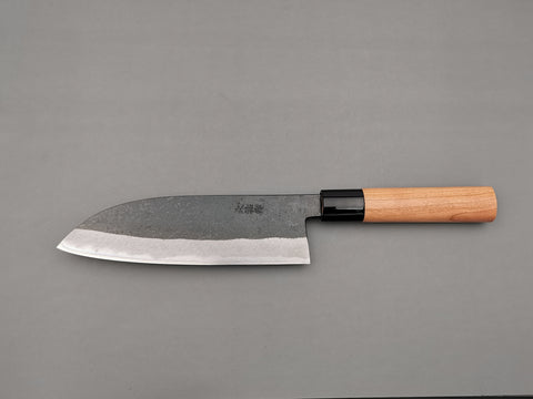 Daisuke Nishida White #1 Santoku kurouchi - Cutting Edge Knives