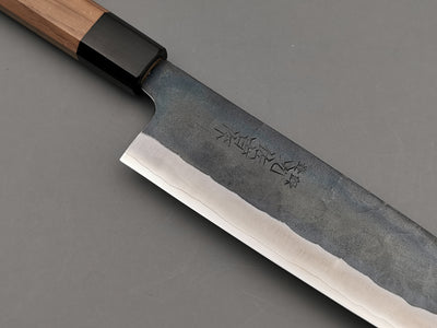 Yoshida Hamono ZDP-189 Kurouchi Santoku - Cutting Edge Knives