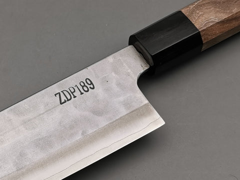 Yoshida Hamono ZDP-189 Silver Santoku - Cutting Edge Knives