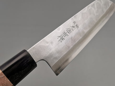 Yoshida Hamono ZDP-189 Silver Santoku - Cutting Edge Knives