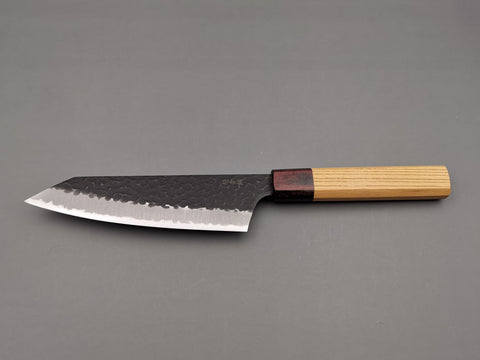 Sakai Takayuki Aogami Super Blue Kengata Santoku - Cutting Edge Knives