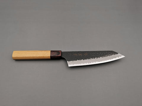 Sakai Takayuki Aogami Super Blue Kengata Santoku - Cutting Edge Knives