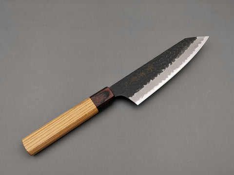 Sakai Takayuki Aogami Super Blue Kengata Santoku - Cutting Edge Knives