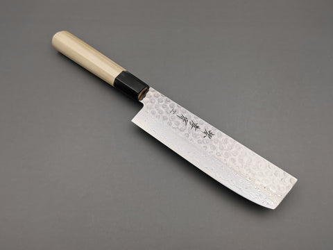 Sakai Takayuki 45 layer Damascus Nakiri - Cutting Edge Knives