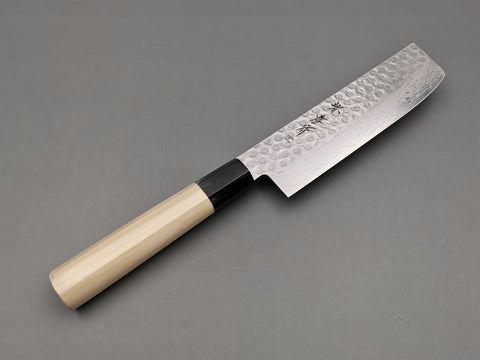 Sakai Takayuki 45 layer Damascus Nakiri - Cutting Edge Knives