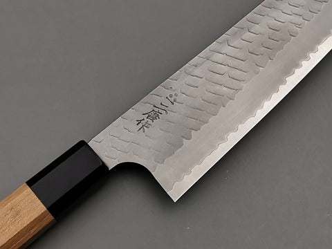 Nigara Hamono SG2 Matt Migaki Tsuchime Kiritsuke Gyuto 210mm
