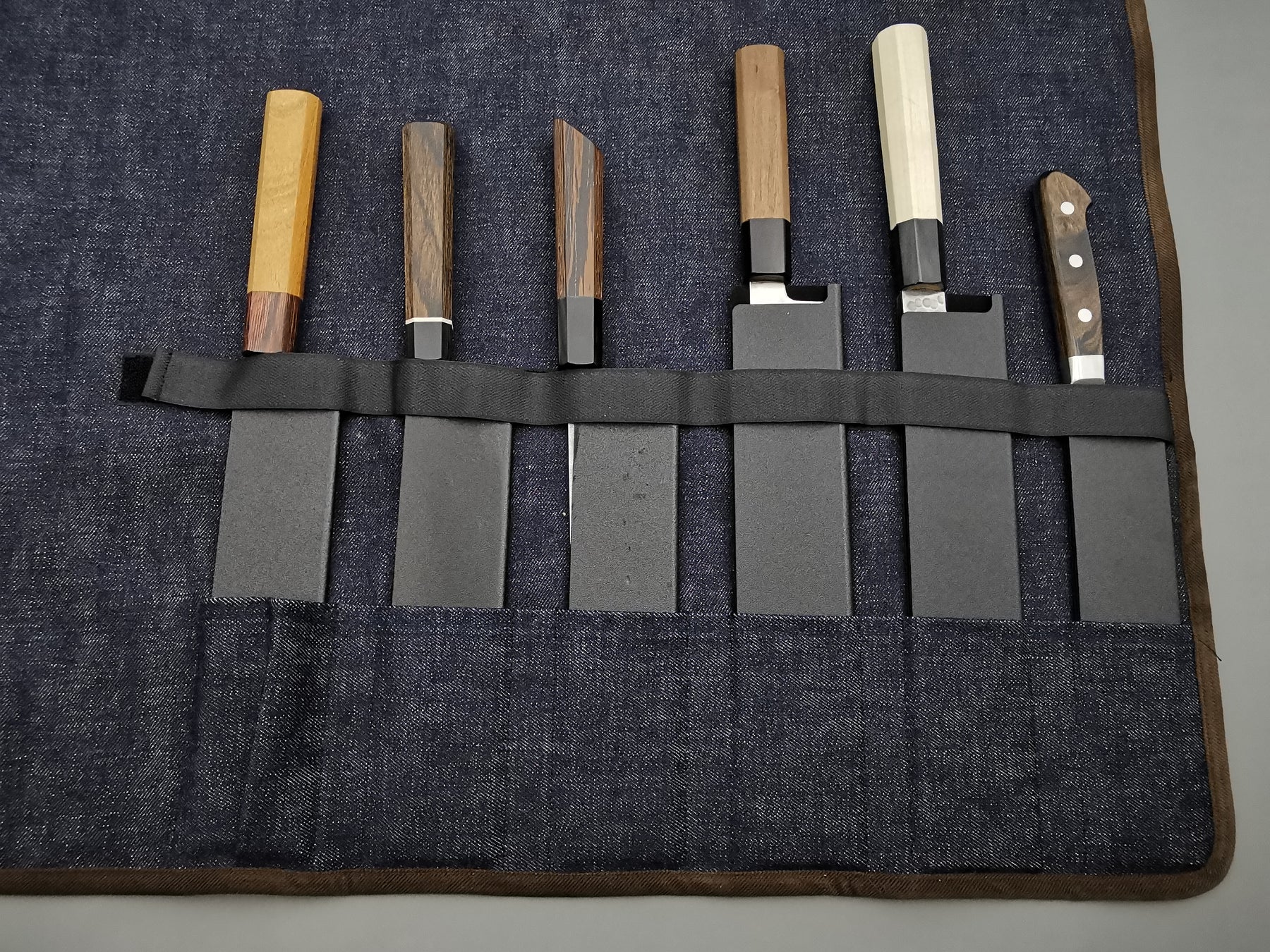 West Japan Tools Selvedge Denim Knife Roll Cutting Edge Knives