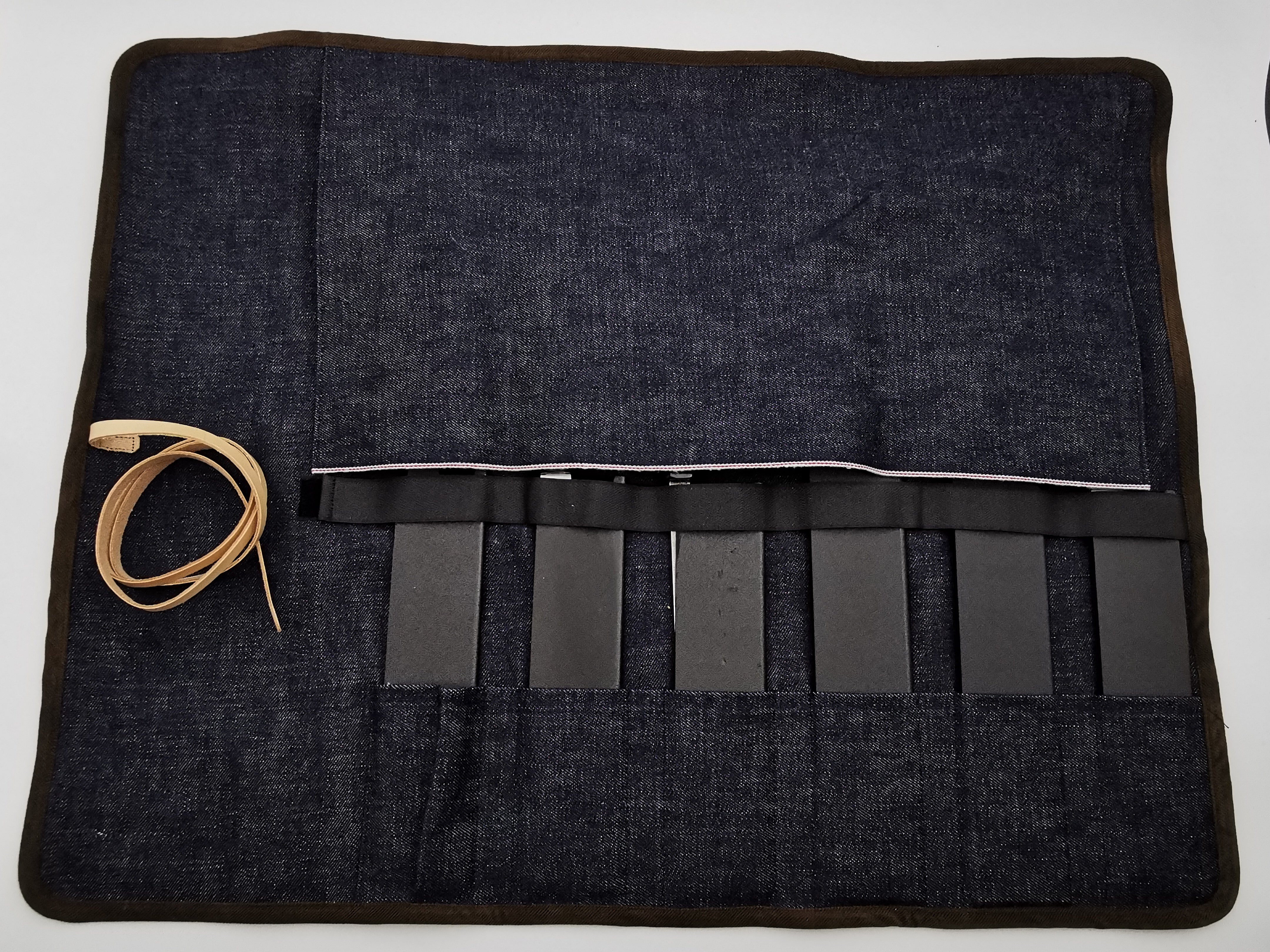 West Japan Tools Selvedge Denim Knife Roll