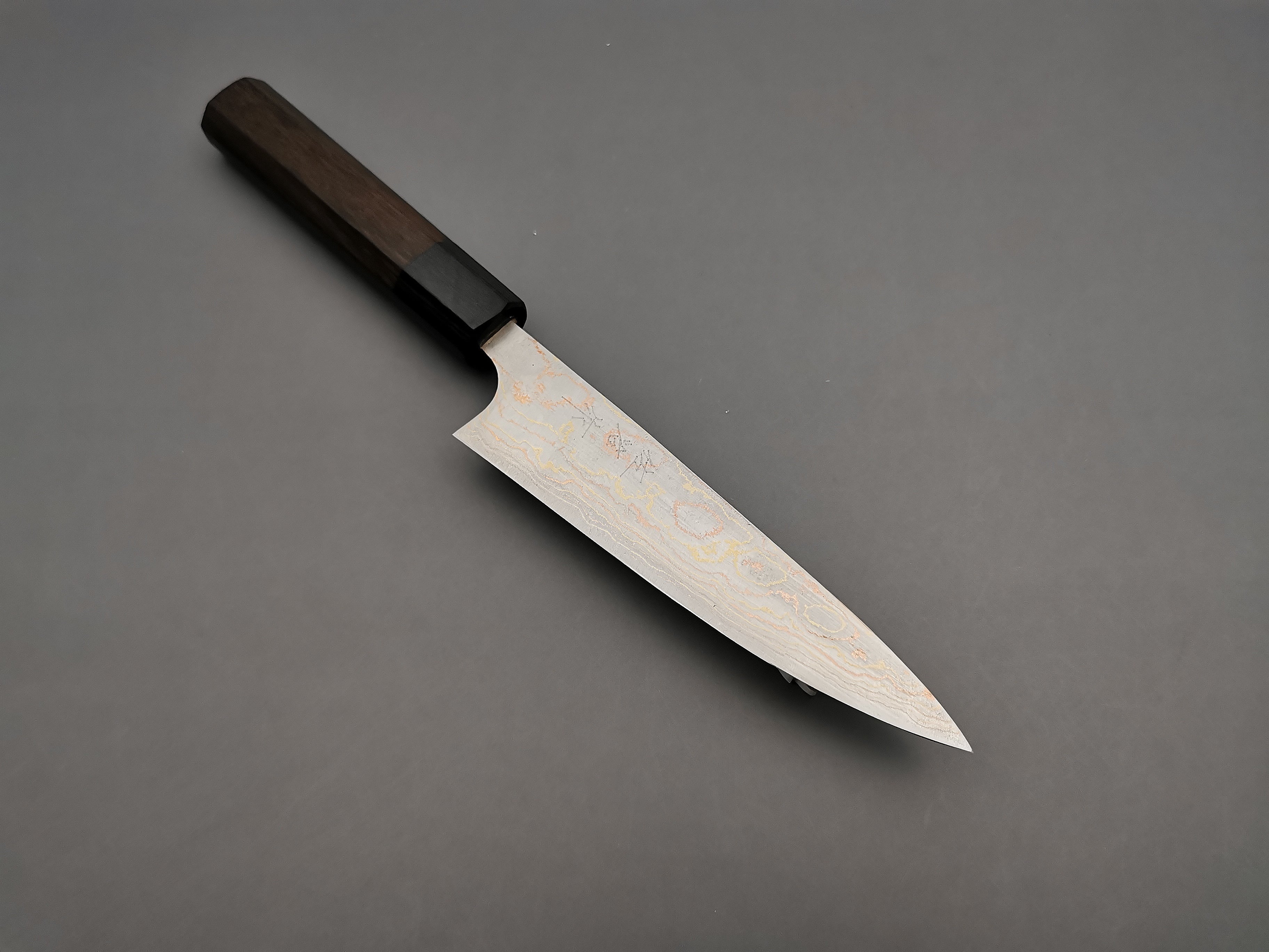 Takeshi Saji Rainbow Damascus Petty 135mm