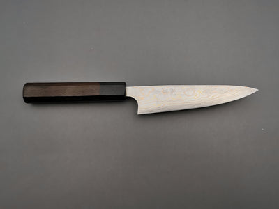 Takeshi Saji Rainbow Damascus Petty 135mm