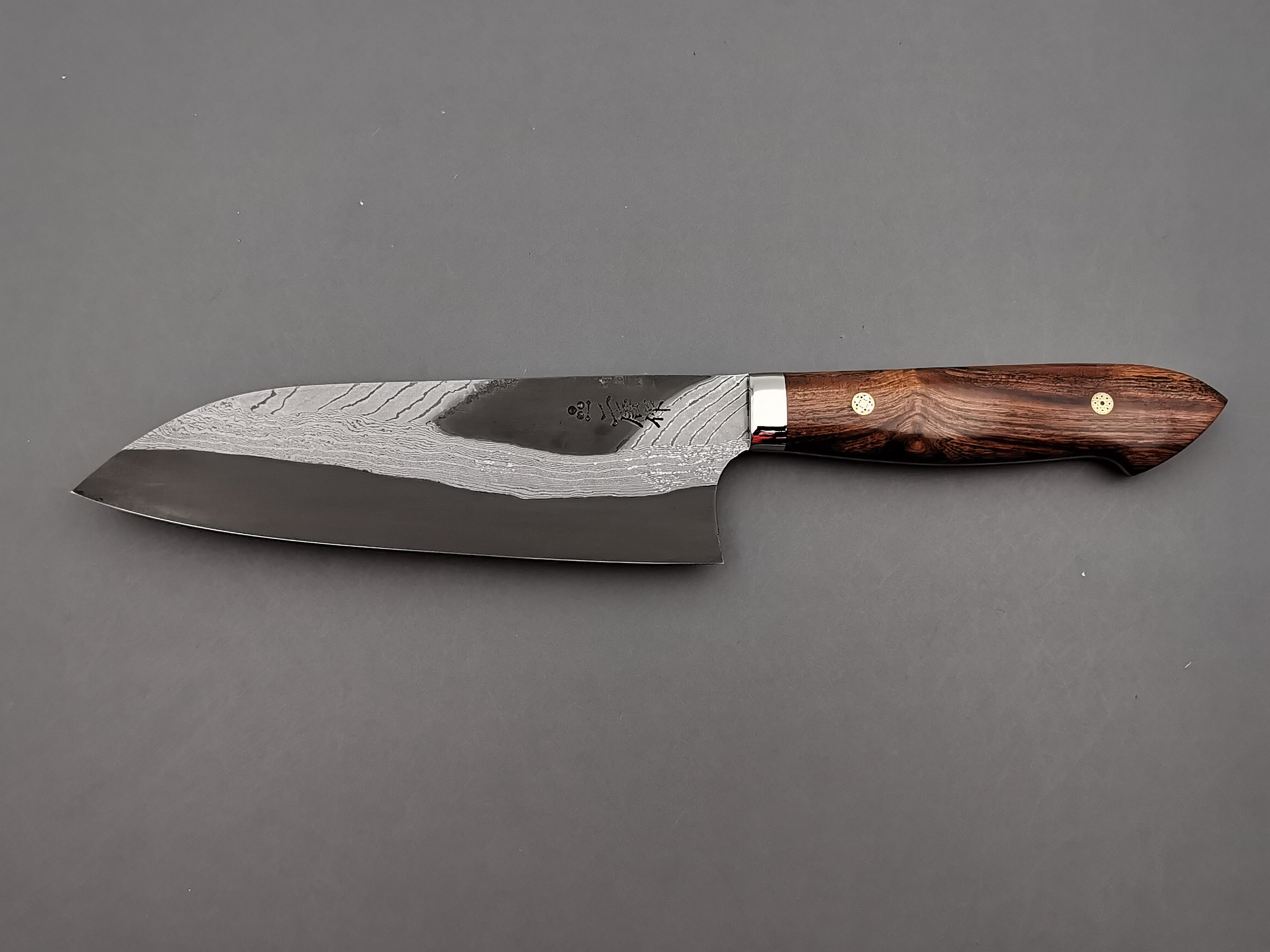 Nigara Hamono Anmon Blue #2 Santoku