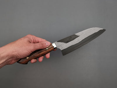 Nigara Hamono Anmon Blue #2 Santoku