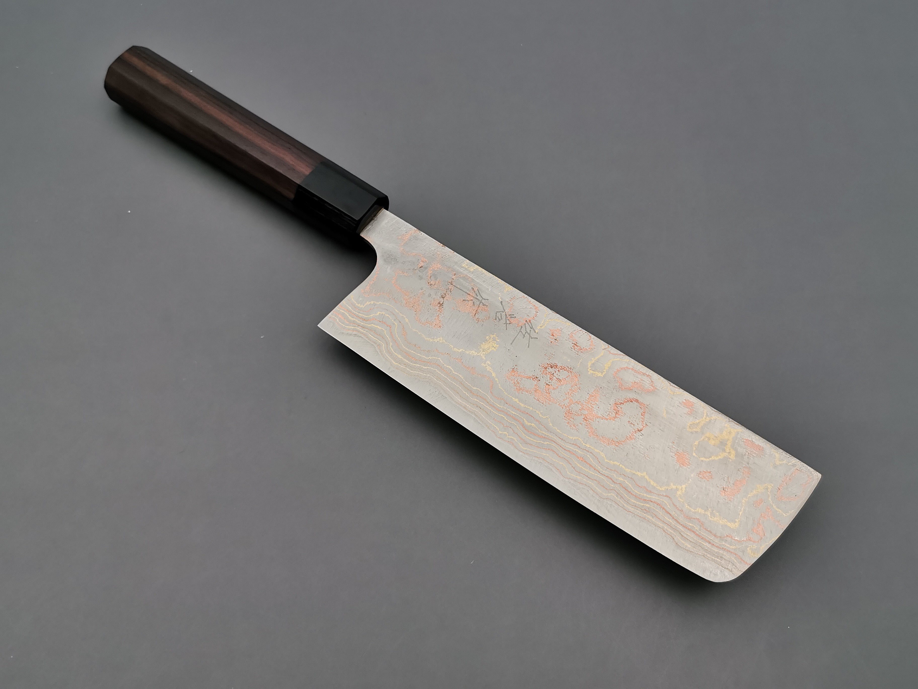 Takeshi Saji Rainbow Damascus Nakiri