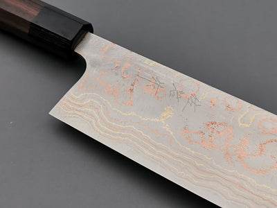 Takeshi Saji Rainbow Damascus Nakiri