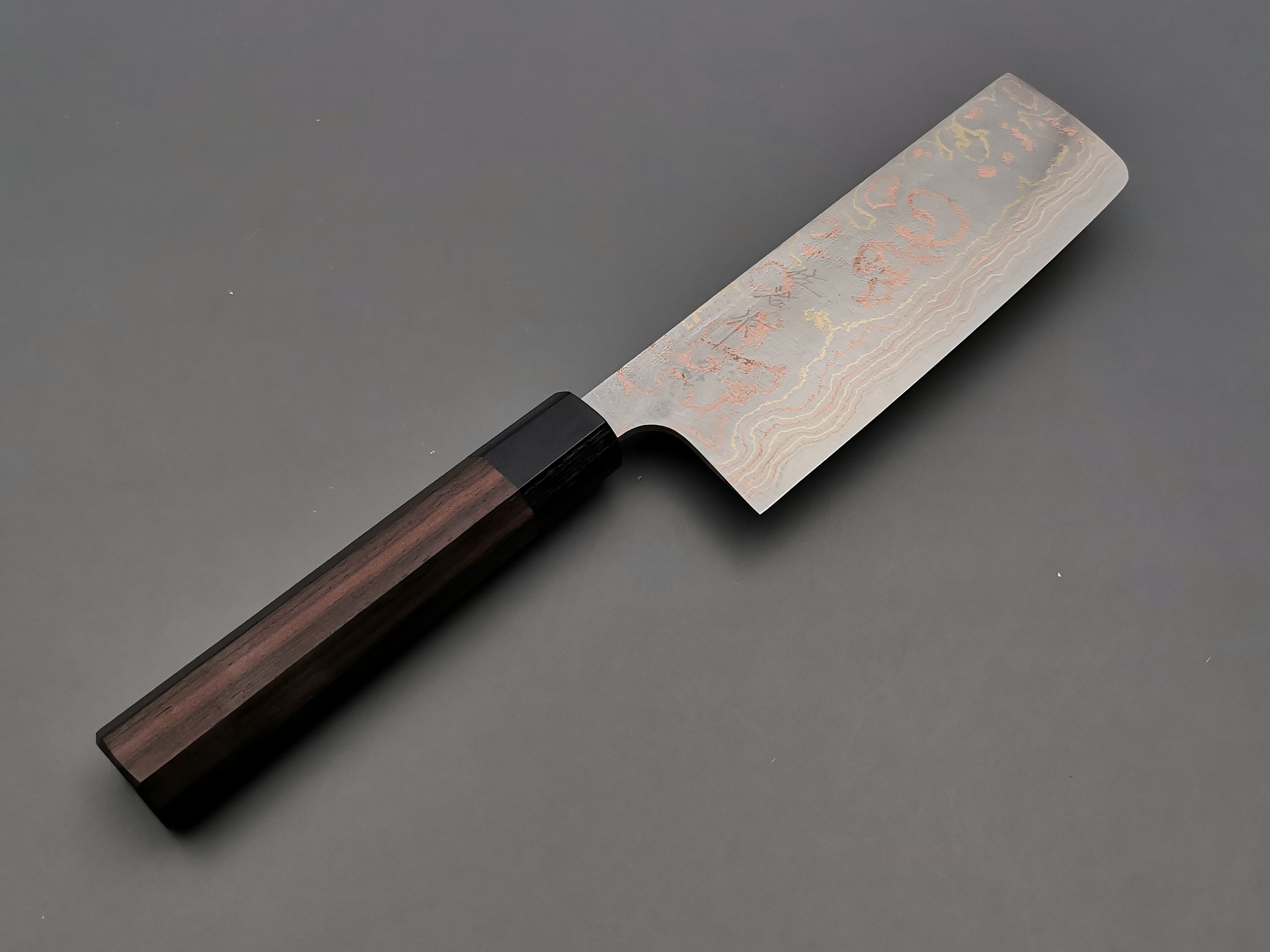 Takeshi Saji Rainbow Damascus Nakiri