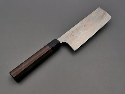 Takeshi Saji Rainbow Damascus Nakiri