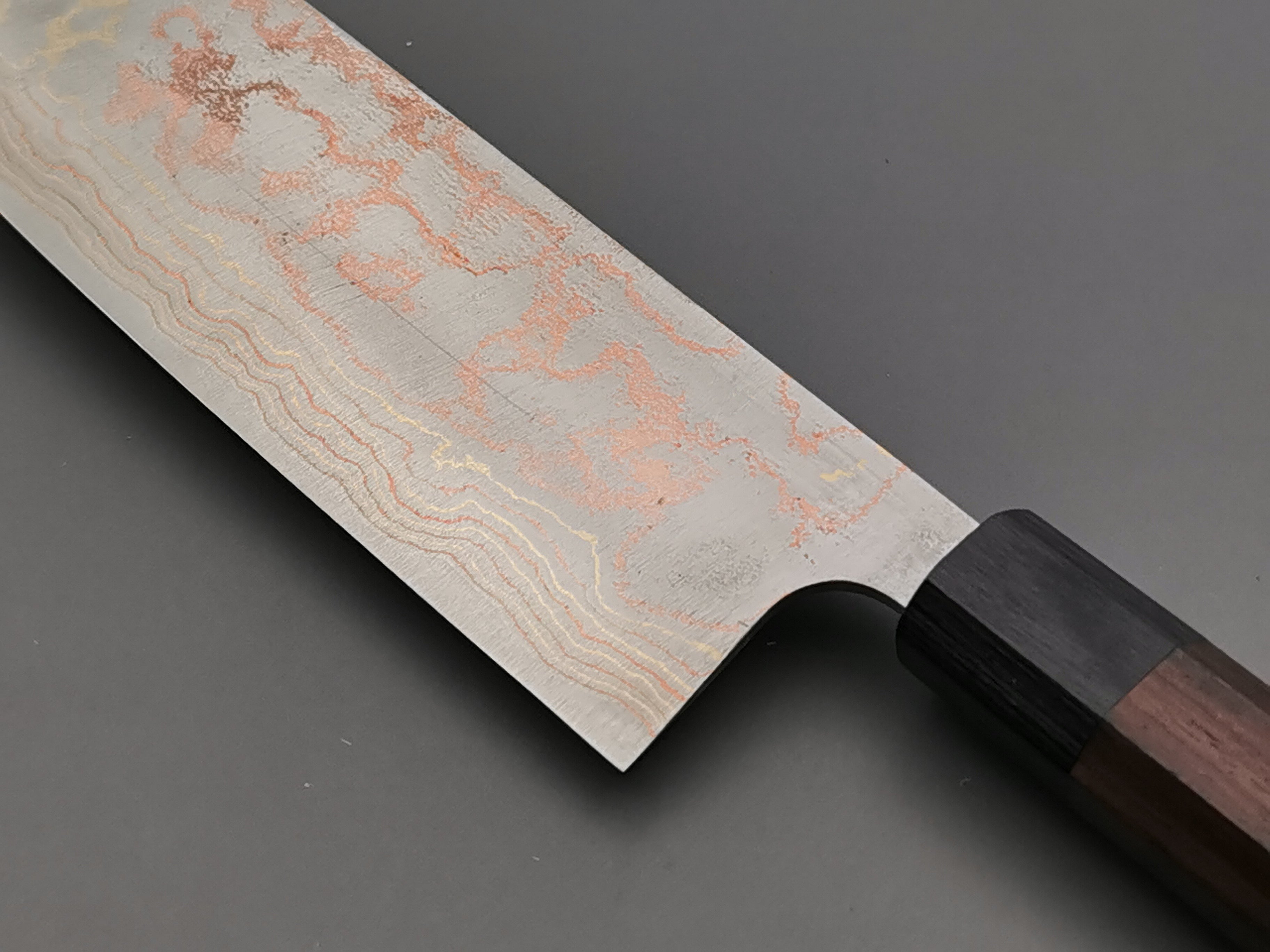 Takeshi Saji Rainbow Damascus Nakiri