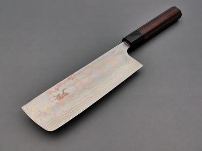 Takeshi Saji Rainbow Damascus Nakiri