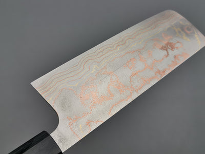 Takeshi Saji Rainbow Damascus Nakiri
