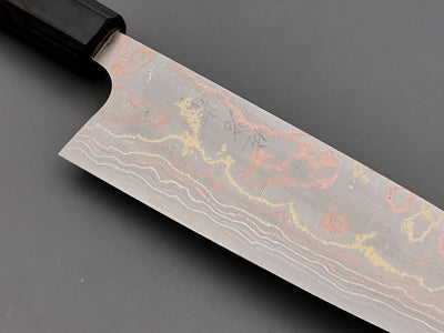 Takeshi Saji Rainbow Damascus Gyuto 210mm