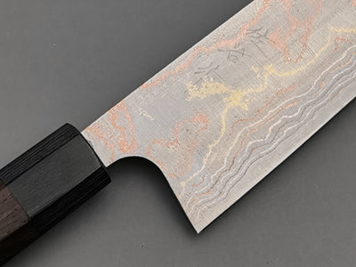 Takeshi Saji Rainbow Damascus Gyuto 210mm