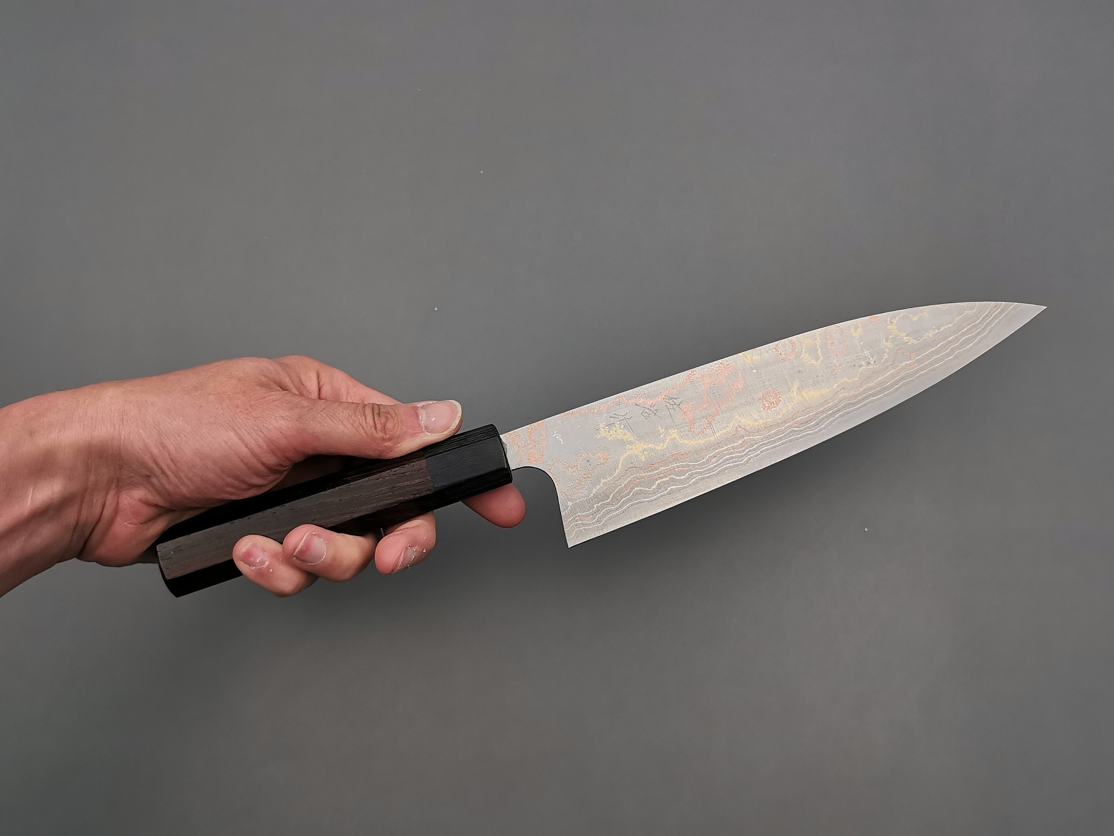 Takeshi Saji Rainbow Damascus Gyuto 210mm