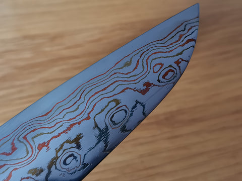 Tsukasa Hinoura Rainbow Damascus Petty 135mm