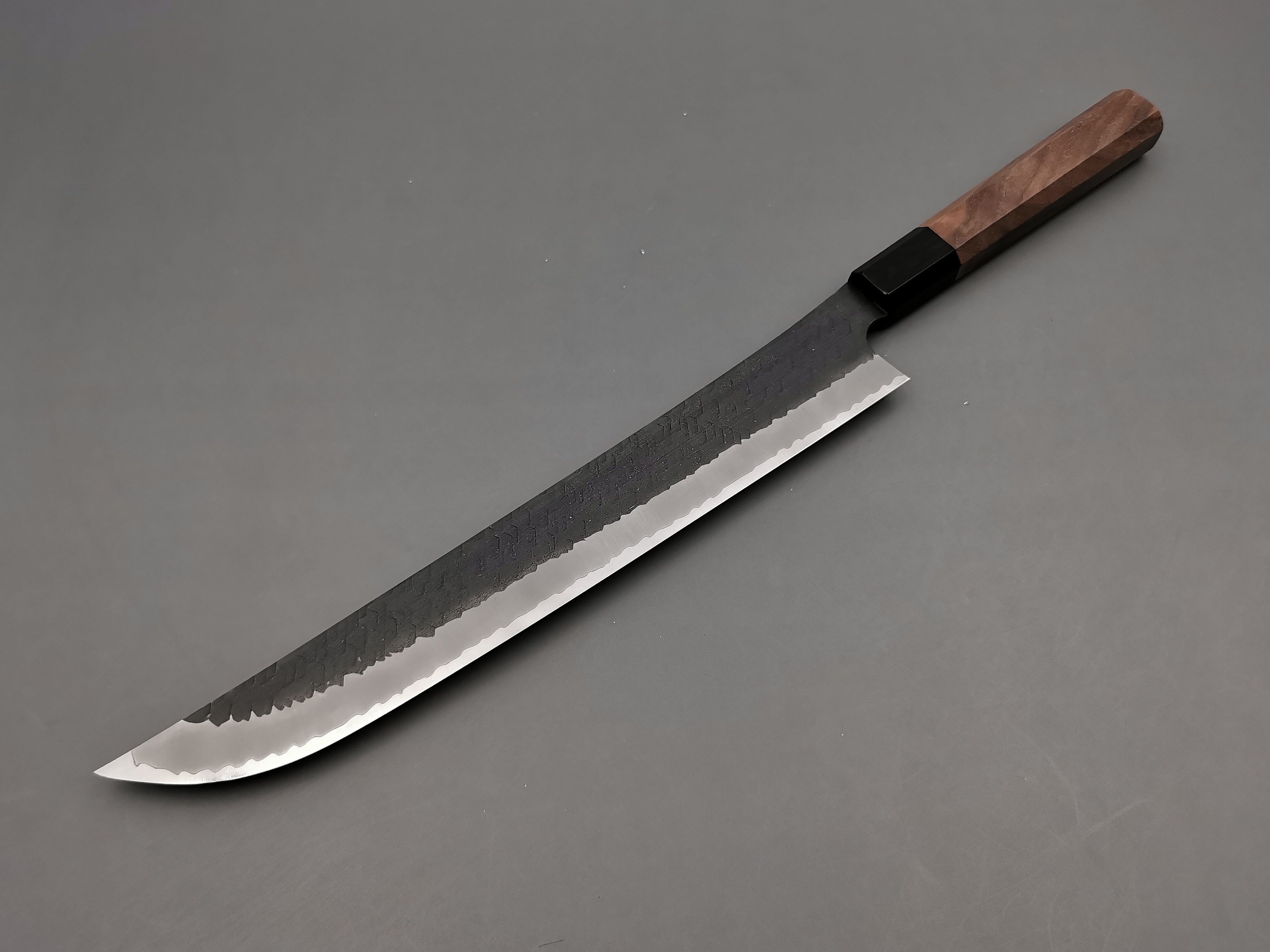 Nigara Hamono SG2 Kurouchi Tsuchime Sakimaru Sujihiki 270mm