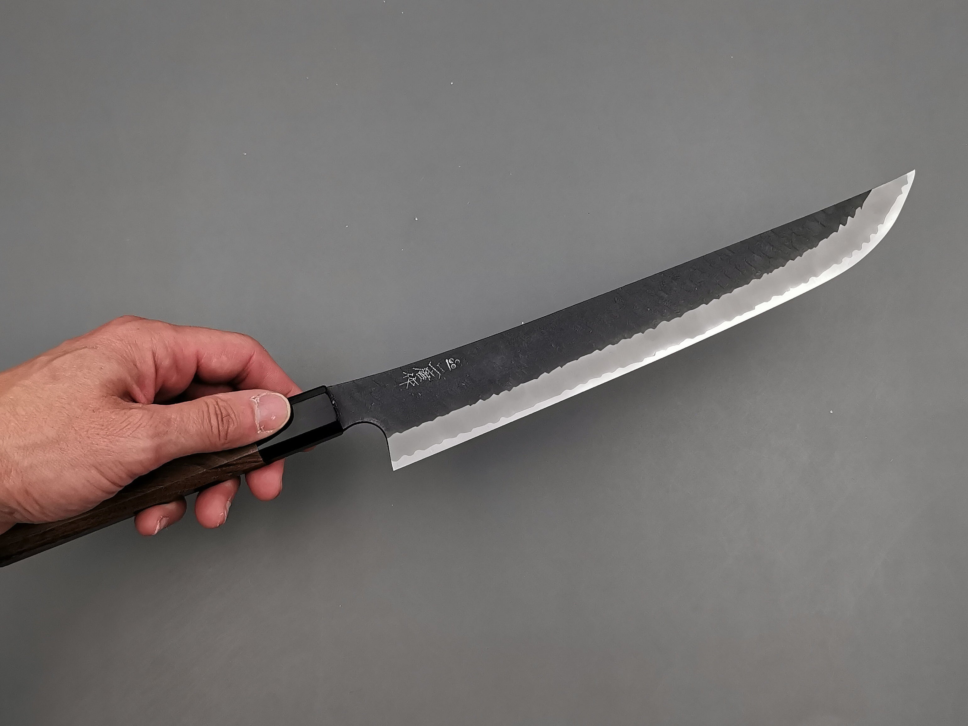 Nigara Hamono SG2 Kurouchi Tsuchime Sakimaru Sujihiki 270mm